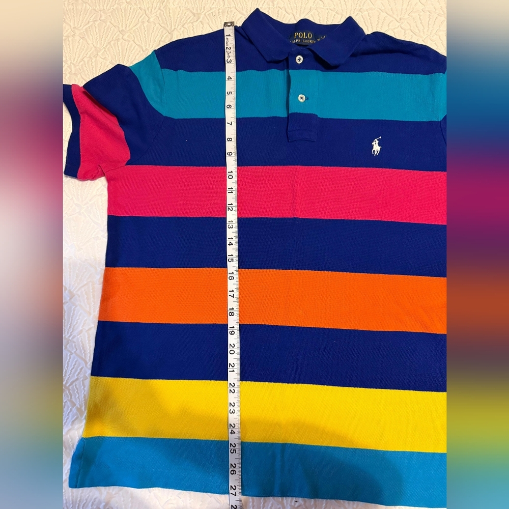 Polo by Ralph Lauren Men's Bold Striped Polo - Picture 4 of 5